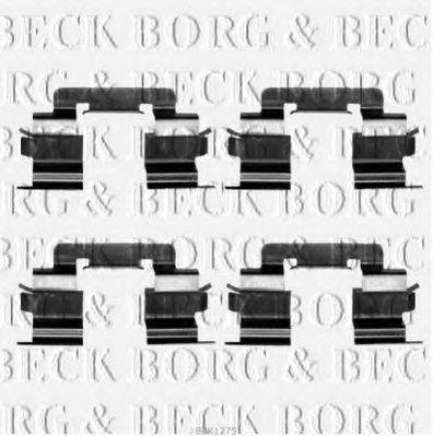 BORG & BECK BBK1275 Комплектуючі, колодки дискового гальма