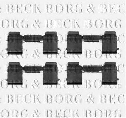 BORG & BECK BBK1303 Комплектуючі, колодки дискового гальма