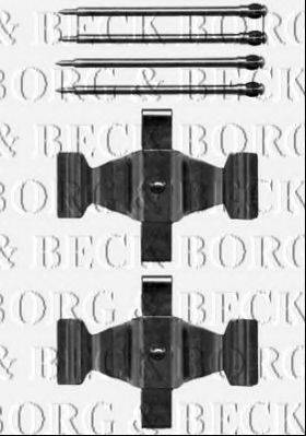 BORG & BECK BBK1320 Комплектуючі, колодки дискового гальма