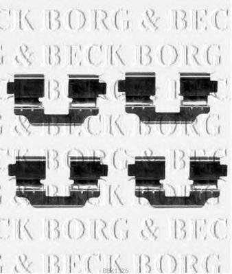 BORG & BECK BBK1326 Комплектуючі, колодки дискового гальма