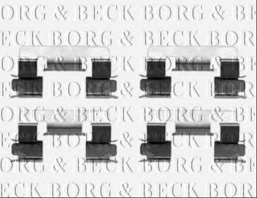 BORG & BECK BBK1347 Комплектуючі, колодки дискового гальма