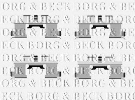 BORG & BECK BBK1372 Комплектуючі, колодки дискового гальма