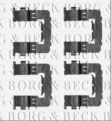 BORG & BECK BBK1389 Комплектуючі, колодки дискового гальма