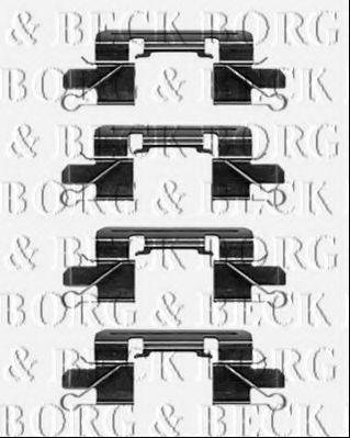 BORG & BECK BBK1397 Комплектуючі, колодки дискового гальма