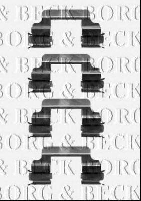 BORG & BECK BBK1403 Комплектуючі, колодки дискового гальма