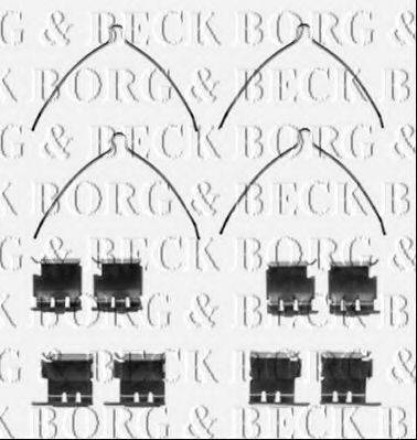 BORG & BECK BBK1425 Комплектуючі, колодки дискового гальма