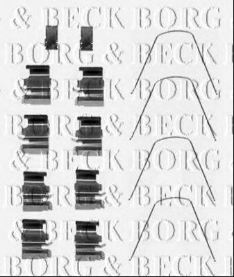 BORG & BECK BBK1432 Комплектуючі, колодки дискового гальма
