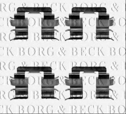 BORG & BECK BBK1453 Комплектуючі, колодки дискового гальма