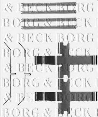 BORG & BECK BBK1505 Комплектуючі, колодки дискового гальма