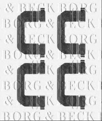 BORG & BECK BBK1507 Комплектуючі, колодки дискового гальма