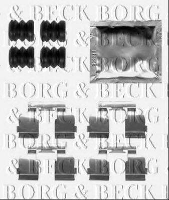 BORG & BECK BBK1515 Комплектуючі, колодки дискового гальма