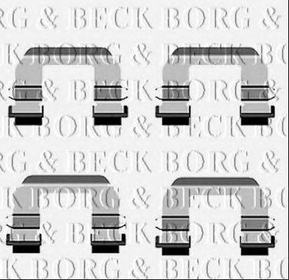 BORG & BECK BBK1536 Комплектуючі, колодки дискового гальма