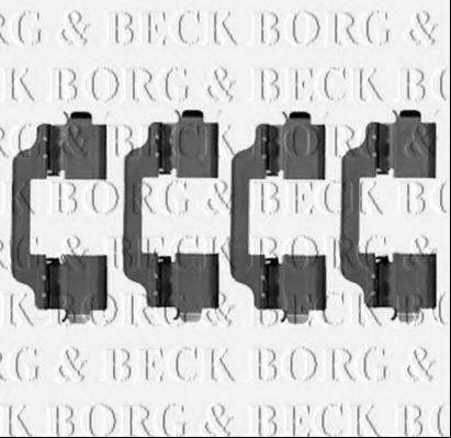 BORG & BECK BBK1539 Комплектуючі, колодки дискового гальма