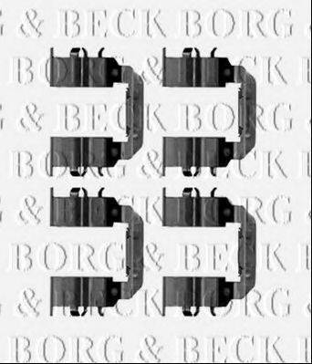 BORG & BECK BBK1549 Комплектуючі, колодки дискового гальма