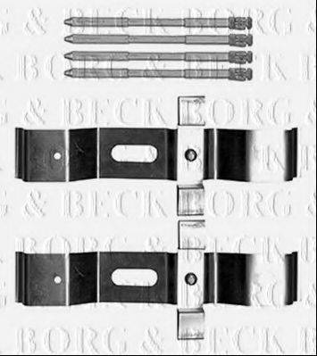 BORG & BECK BBK1557 Комплектуючі, колодки дискового гальма