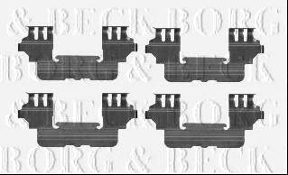 BORG & BECK BBK1572 Комплектуючі, колодки дискового гальма