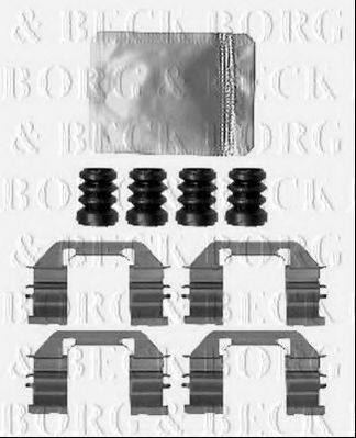 BORG & BECK BBK1592 Комплектуючі, колодки дискового гальма