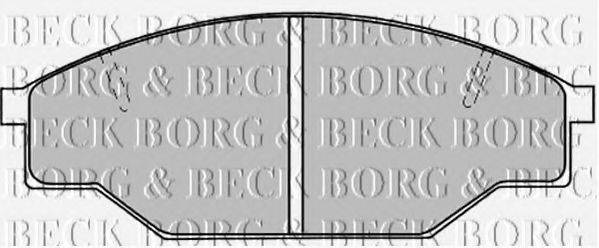BORG & BECK BBP1019 Комплект гальмівних колодок, дискове гальмо