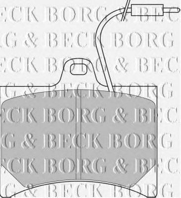 BORG & BECK BBP1045 Комплект гальмівних колодок, дискове гальмо