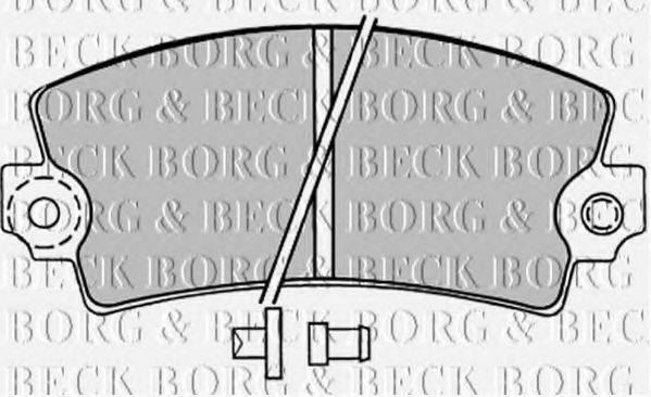 BORG & BECK BBP1047 Комплект гальмівних колодок, дискове гальмо