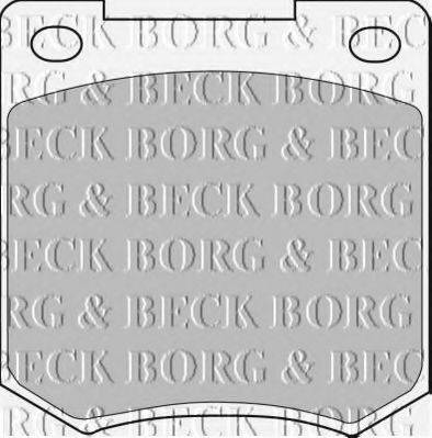 BORG & BECK BBP1054 Комплект гальмівних колодок, дискове гальмо