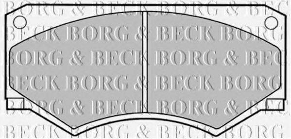 BORG & BECK BBP1056 Комплект гальмівних колодок, дискове гальмо