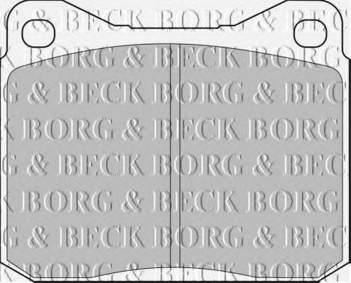 BORG & BECK BBP1057 Комплект гальмівних колодок, дискове гальмо