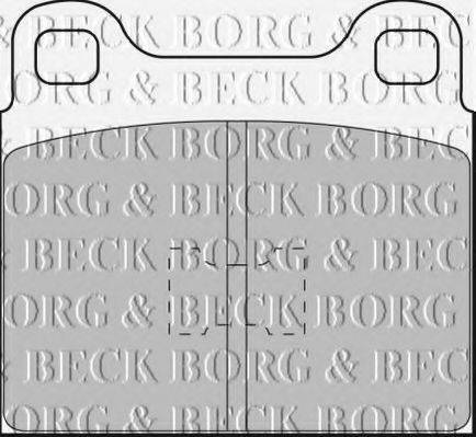 BORG & BECK BBP1085 Комплект гальмівних колодок, дискове гальмо