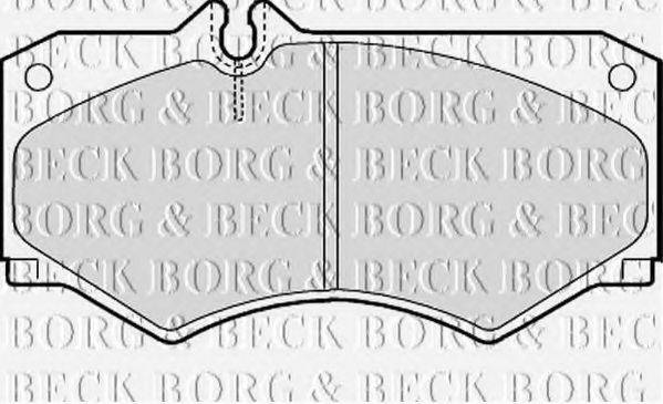 BORG & BECK BBP1089 Комплект гальмівних колодок, дискове гальмо