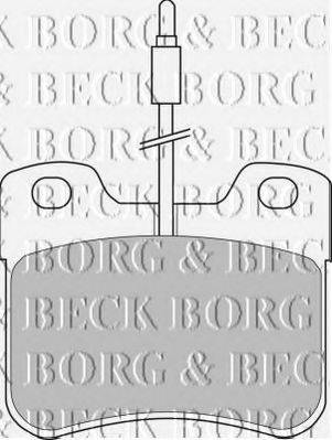 BORG & BECK BBP1091 Комплект гальмівних колодок, дискове гальмо