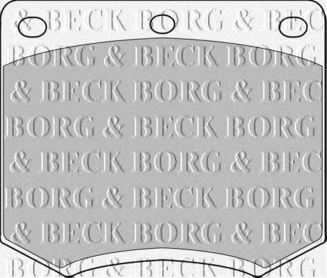 BORG & BECK BBP1095 Комплект гальмівних колодок, дискове гальмо