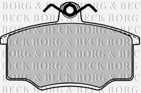 BORG & BECK BBP1103 Комплект гальмівних колодок, дискове гальмо