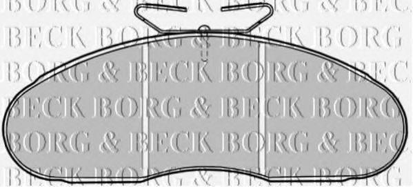 BORG & BECK BBP1126 Комплект гальмівних колодок, дискове гальмо
