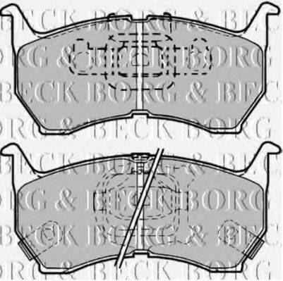 BORG & BECK BBP1149 Комплект гальмівних колодок, дискове гальмо