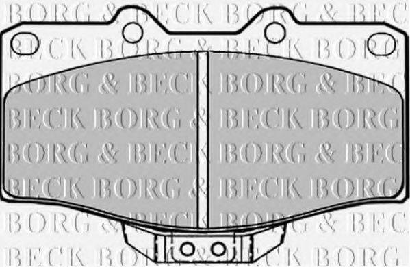 BORG & BECK BBP1152 Комплект гальмівних колодок, дискове гальмо