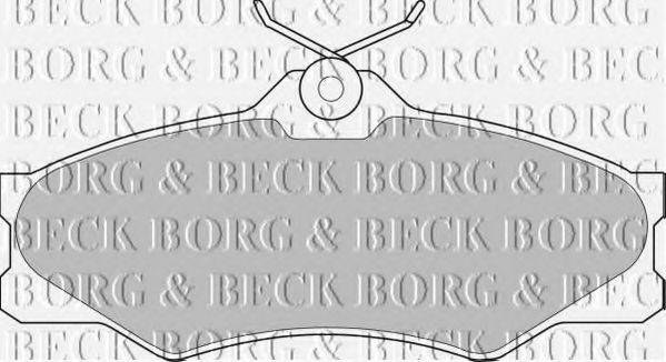 BORG & BECK BBP1175 Комплект гальмівних колодок, дискове гальмо