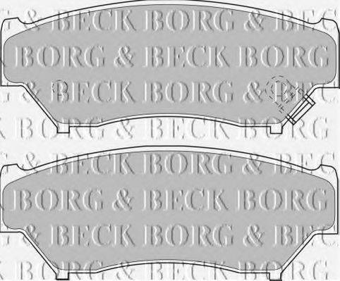BORG & BECK BBP1184 Комплект гальмівних колодок, дискове гальмо
