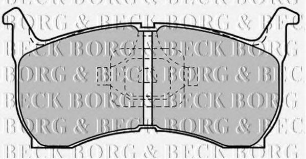 BORG & BECK BBP1185 Комплект гальмівних колодок, дискове гальмо
