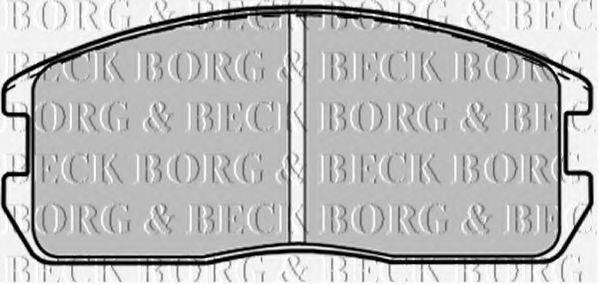 BORG & BECK BBP1200 Комплект гальмівних колодок, дискове гальмо