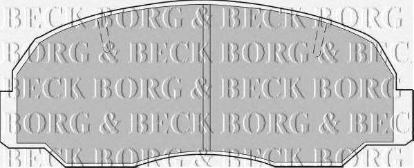 BORG & BECK BBP1206 Комплект гальмівних колодок, дискове гальмо