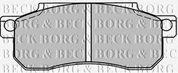BORG & BECK BBP1207 Комплект гальмівних колодок, дискове гальмо