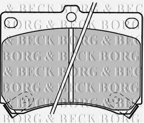 BORG & BECK BBP1208 Комплект гальмівних колодок, дискове гальмо
