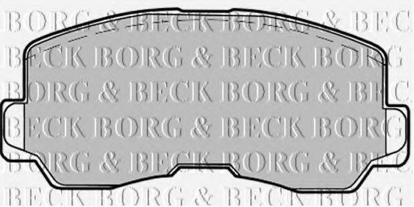 BORG & BECK BBP1213 Комплект гальмівних колодок, дискове гальмо