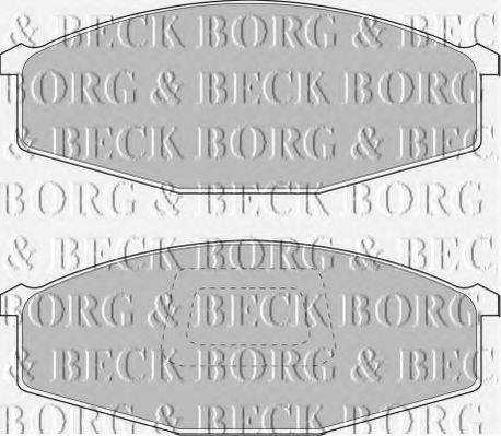 BORG & BECK BBP1214 Комплект гальмівних колодок, дискове гальмо