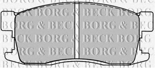 BORG & BECK BBP1225 Комплект гальмівних колодок, дискове гальмо