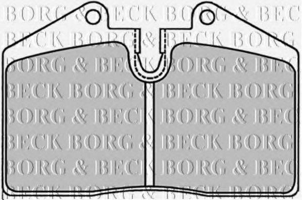 BORG & BECK BBP1227 Комплект гальмівних колодок, дискове гальмо