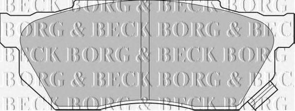BORG & BECK BBP1236 Комплект гальмівних колодок, дискове гальмо