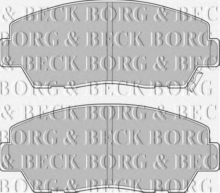 BORG & BECK BBP1248 Комплект гальмівних колодок, дискове гальмо
