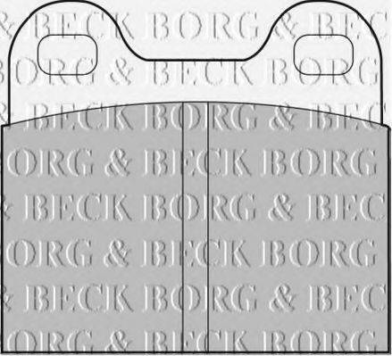 BORG & BECK BBP1260 Комплект гальмівних колодок, дискове гальмо