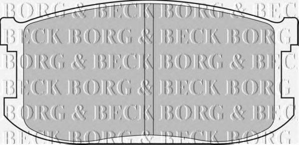 BORG & BECK BBP1265 Комплект гальмівних колодок, дискове гальмо
